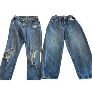 GAP Sugar & Jade Girls Jeans Size 12 Distressed Denim Pre-Owned